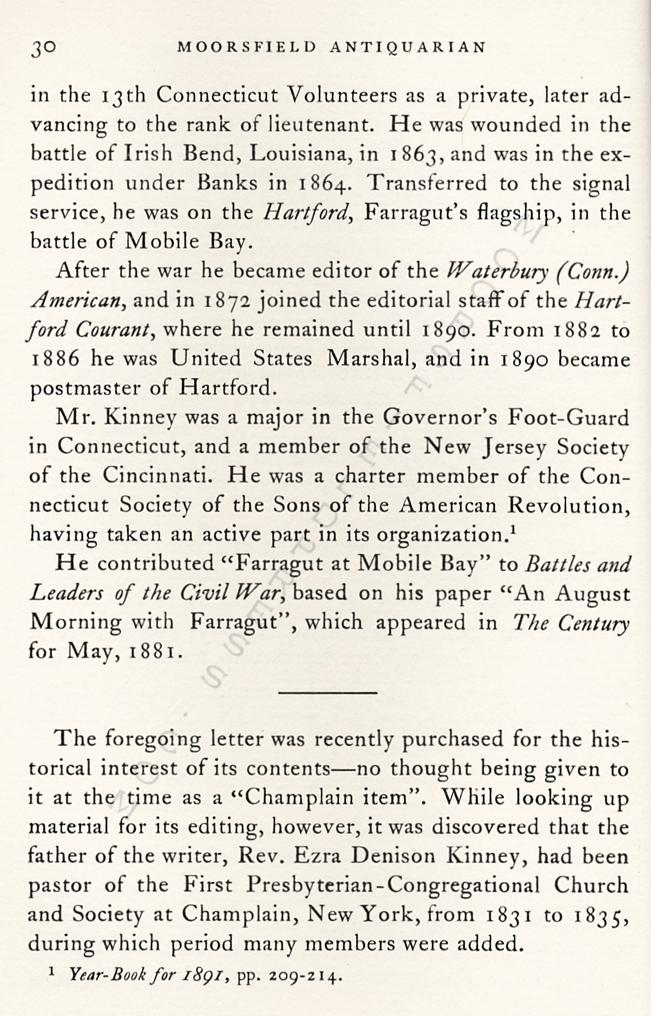 With
                      General Butler at New Orleans Letter of John
                      Coddington Kinney Together with a Letter of his
                      Father Rev. Ezra D. Kinney - 1855