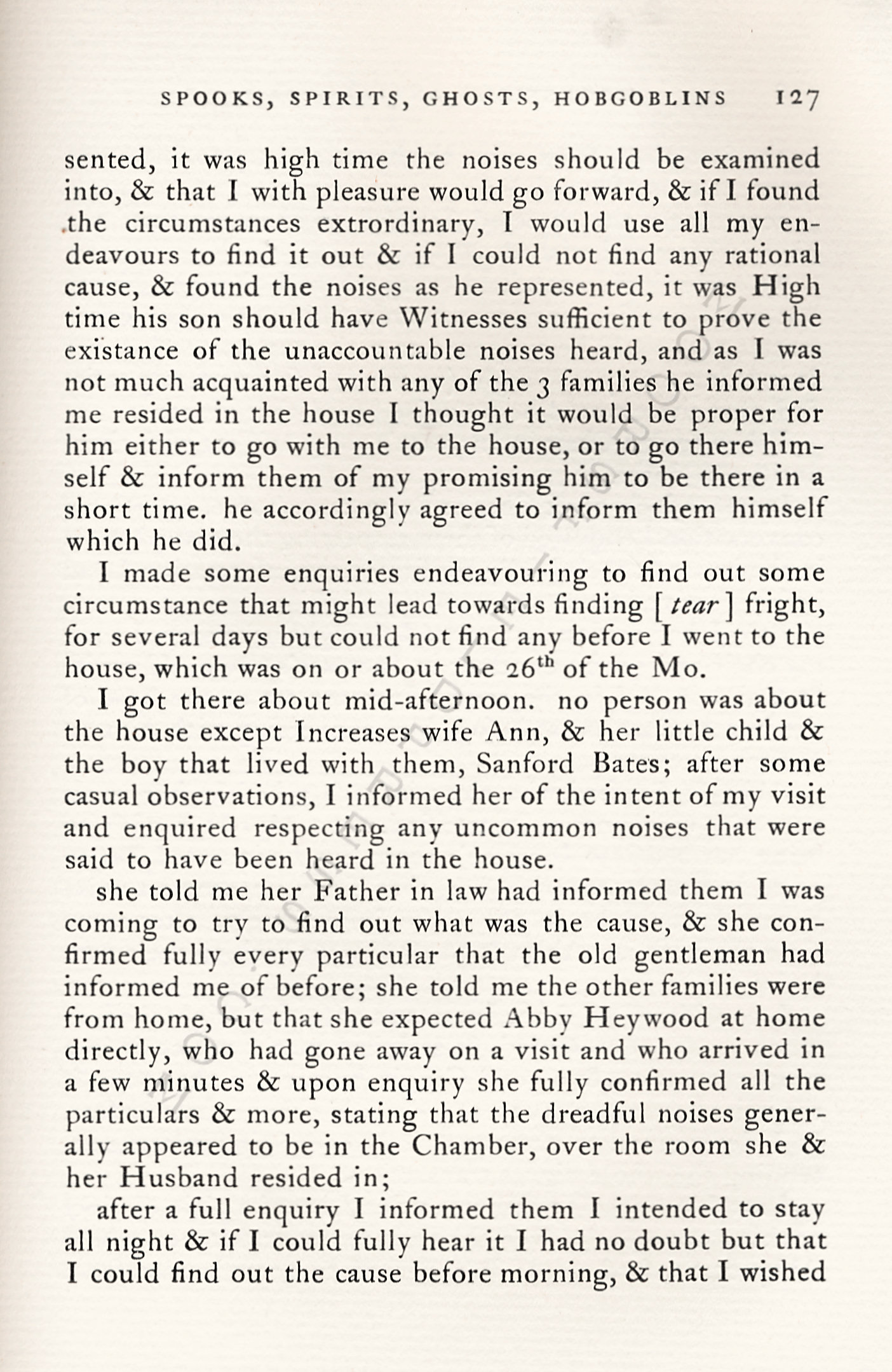 Spooks
                      Spirits Ghosts Hobgoblins: Singular Phenomenon in
                      Dutchess County, New York, 1820 Letters to George
                      Heyworth of Peru, New York