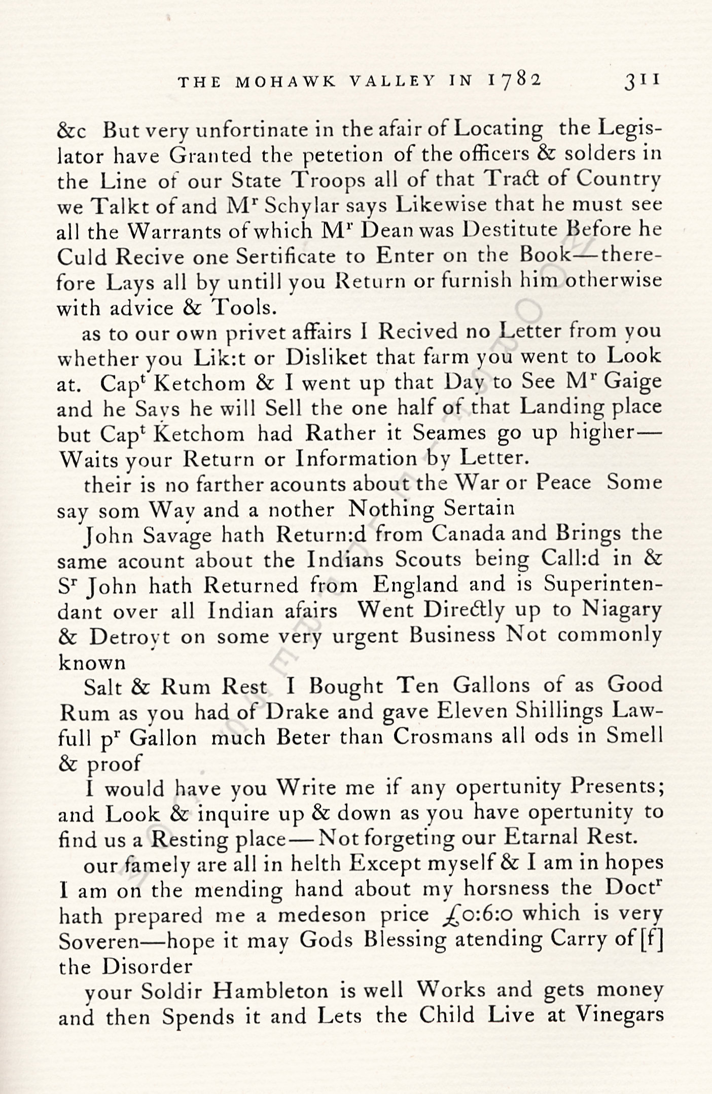 Pliny
                      Moore Papers-In the Mohawk Valley in 1782: Col.
                      Marinus Willetts Regiment of Levies