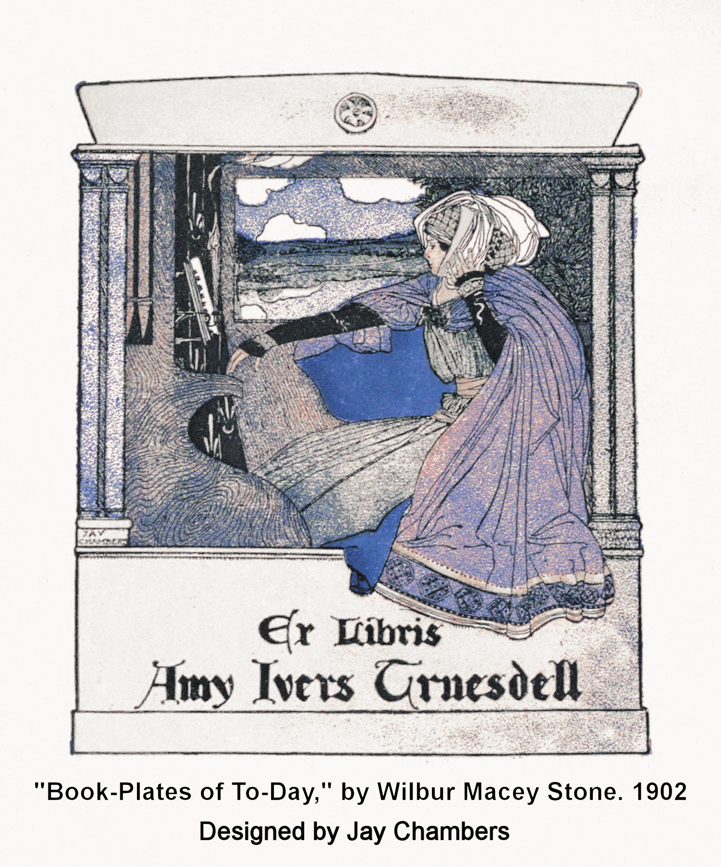 amy ivers truesdell book plate by jay chambers
