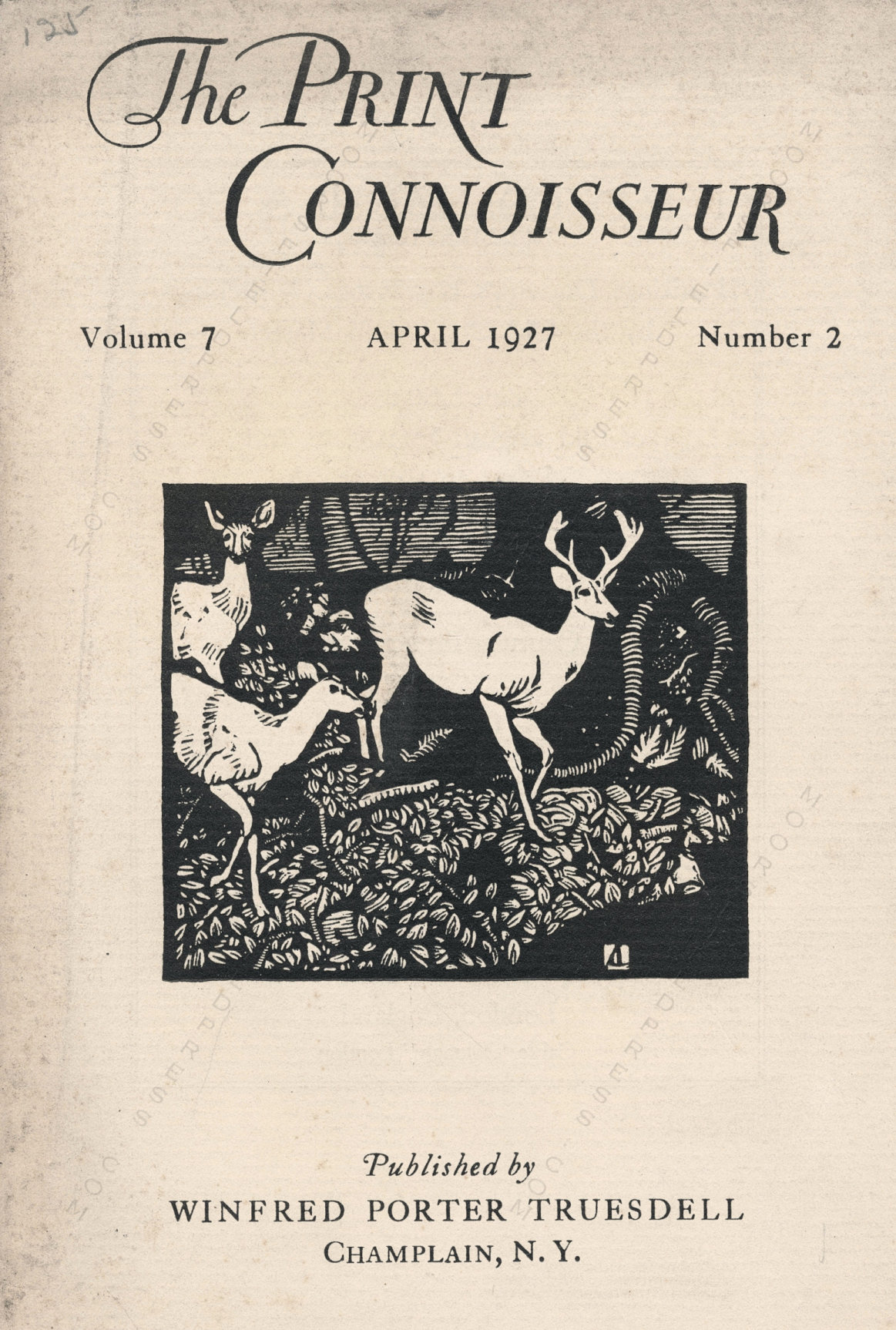 The Print Connoisseur Art Magazine by
                        Winfred Porter Truesdell