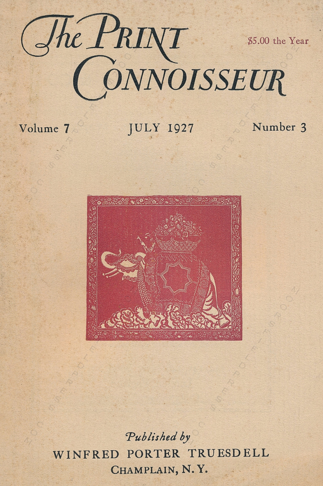 The Print Connoisseur Art Magazine by
                        Winfred Porter Truesdell