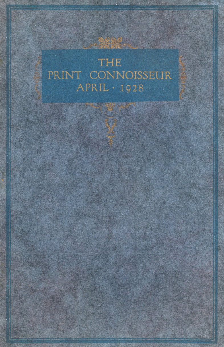 The Print
                      Connoisseur by Winfred Porter Truesdell-April
                      1928