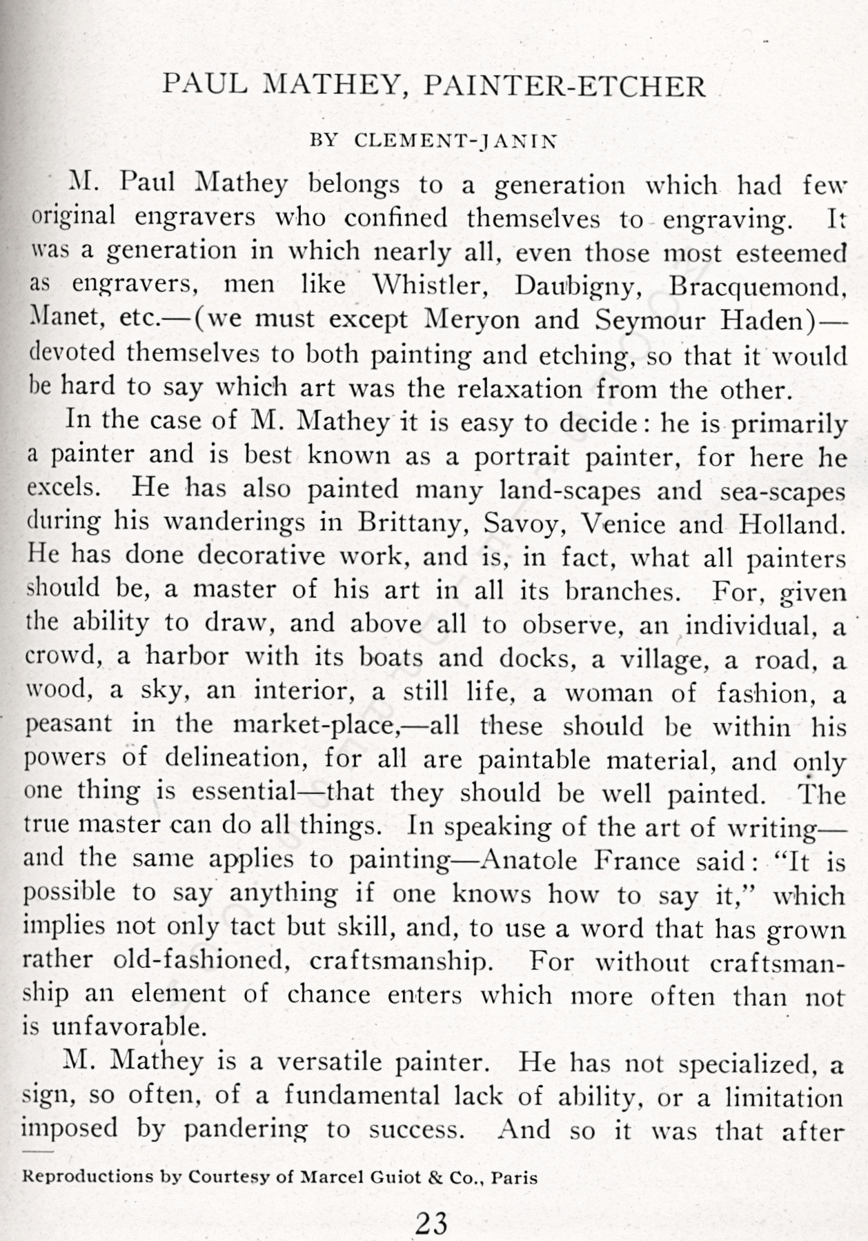 The Print Connoisseur by Winfred
                              Porter Truesdell-January 1923