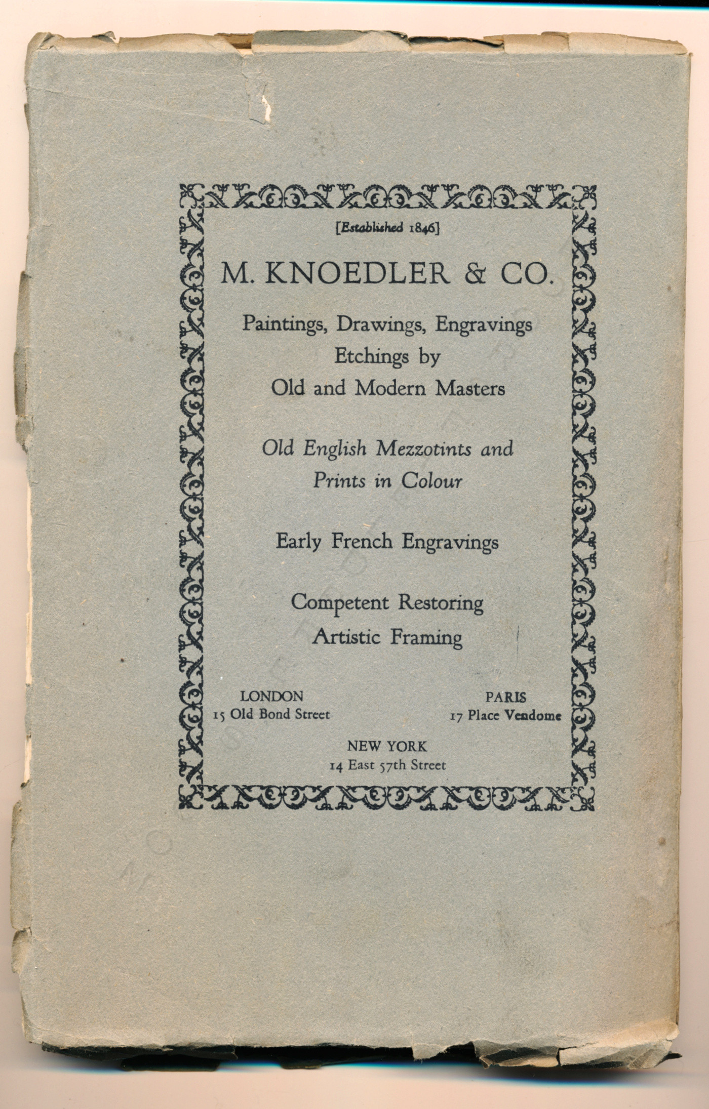 The Print
                      Connoisseur by Winfred Porter Truesdell printed by
                      the Moorsfield Press-January 1925