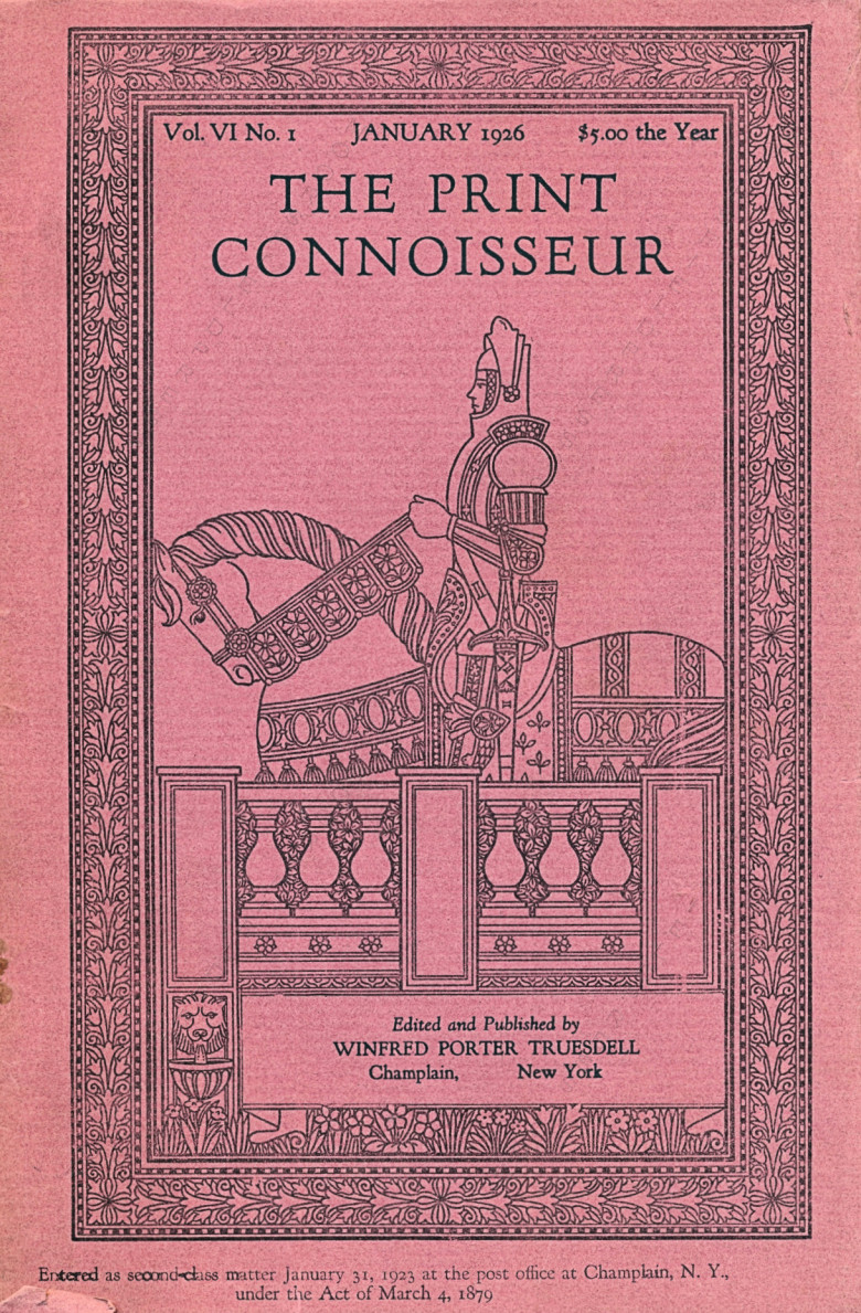 The Print Connoisseur Art Magazine by
                        Winfred Porter Truesdell