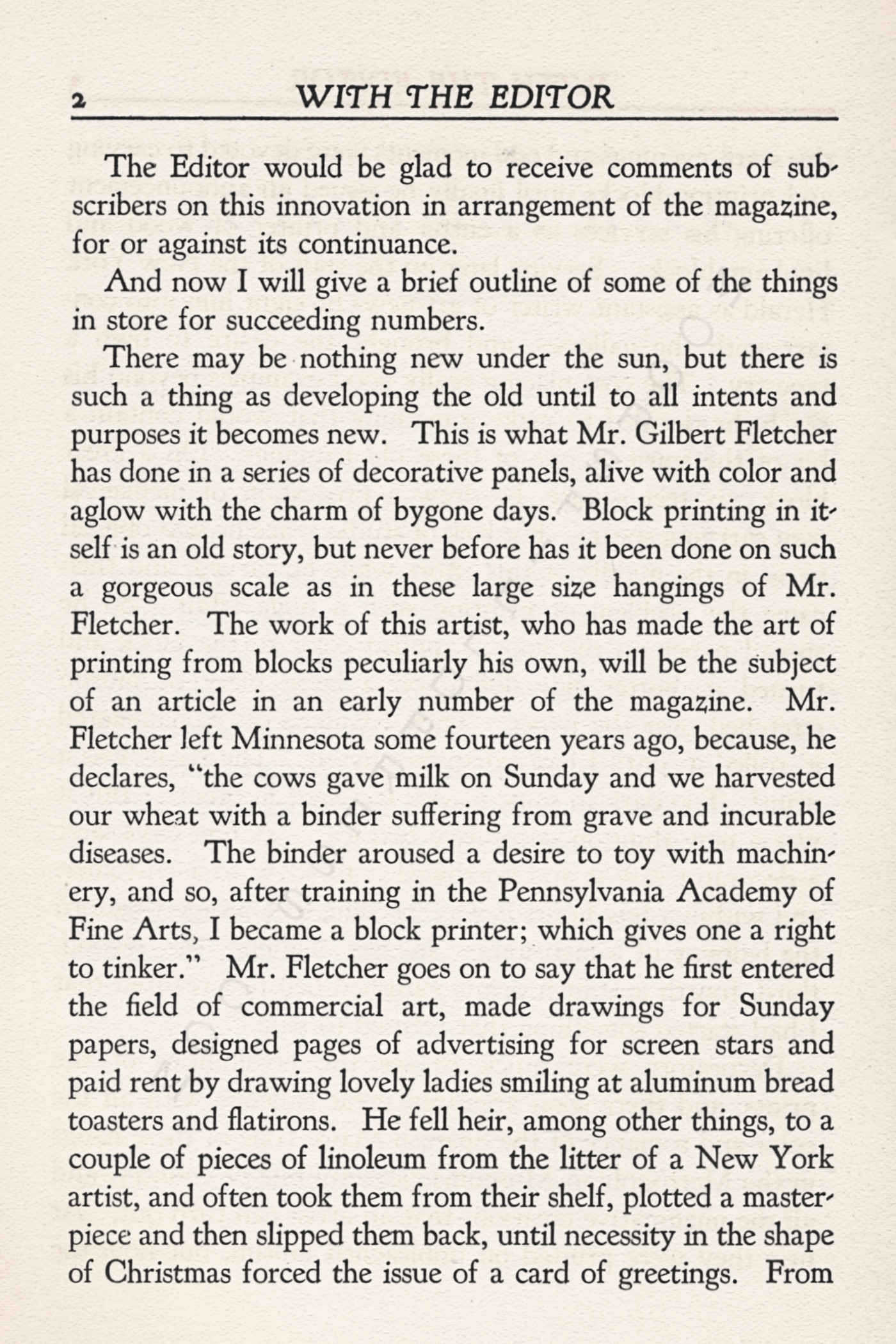 The
                          Print Connoisseur by Winfred Porter Truesdell
                          printed by the Moorsfield Press-January 1926