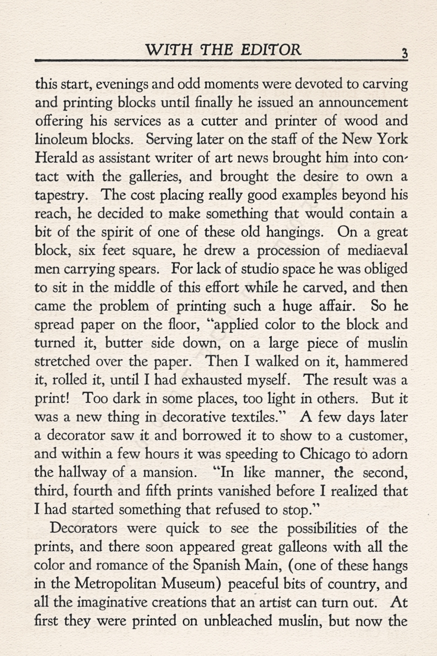 The
                          Print Connoisseur by Winfred Porter Truesdell
                          printed by the Moorsfield Press-January 1926