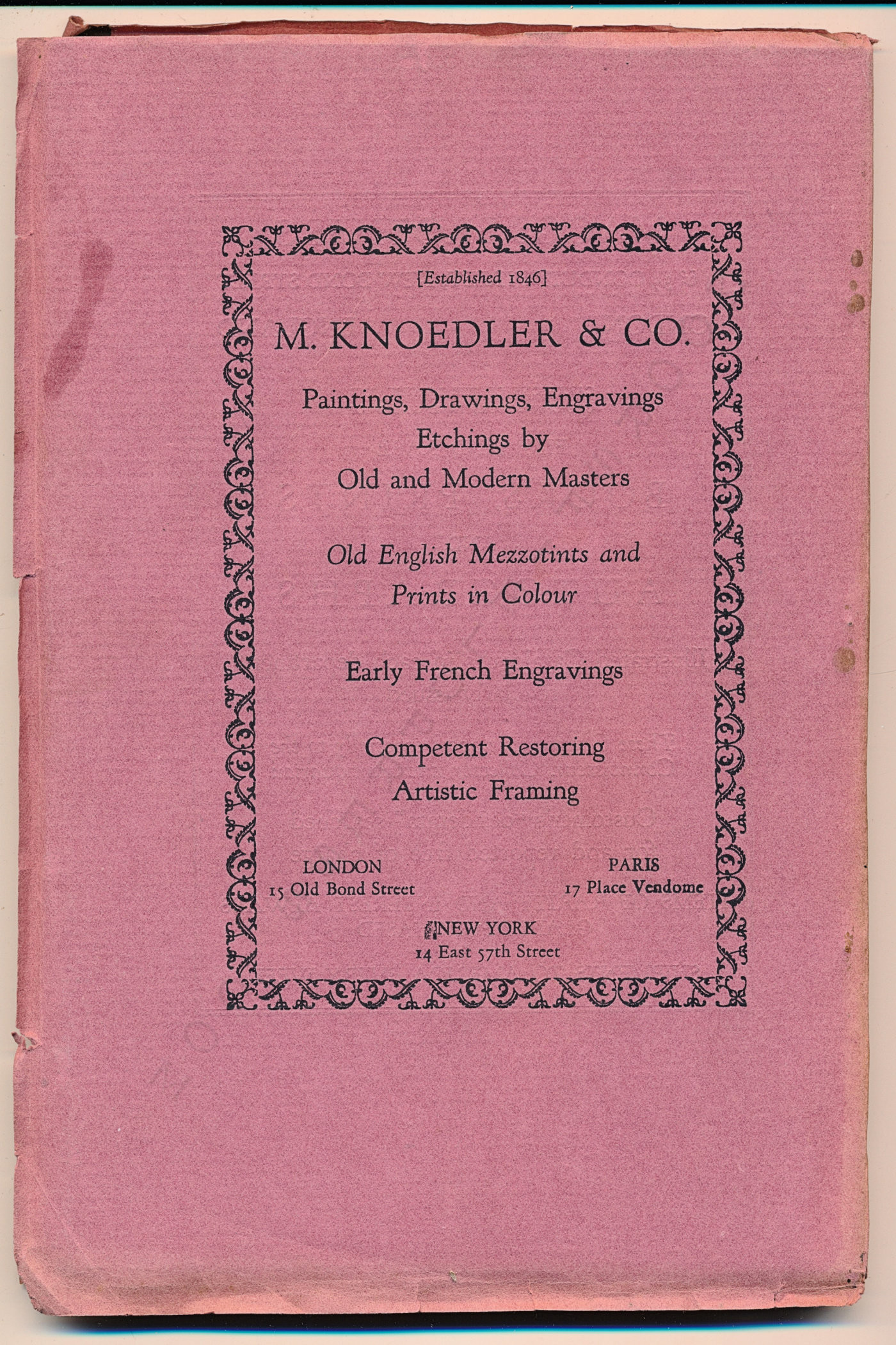 The Print
                      Connoisseur by Winfred Porter Truesdell printed by
                      the Moorsfield Press-July 1925