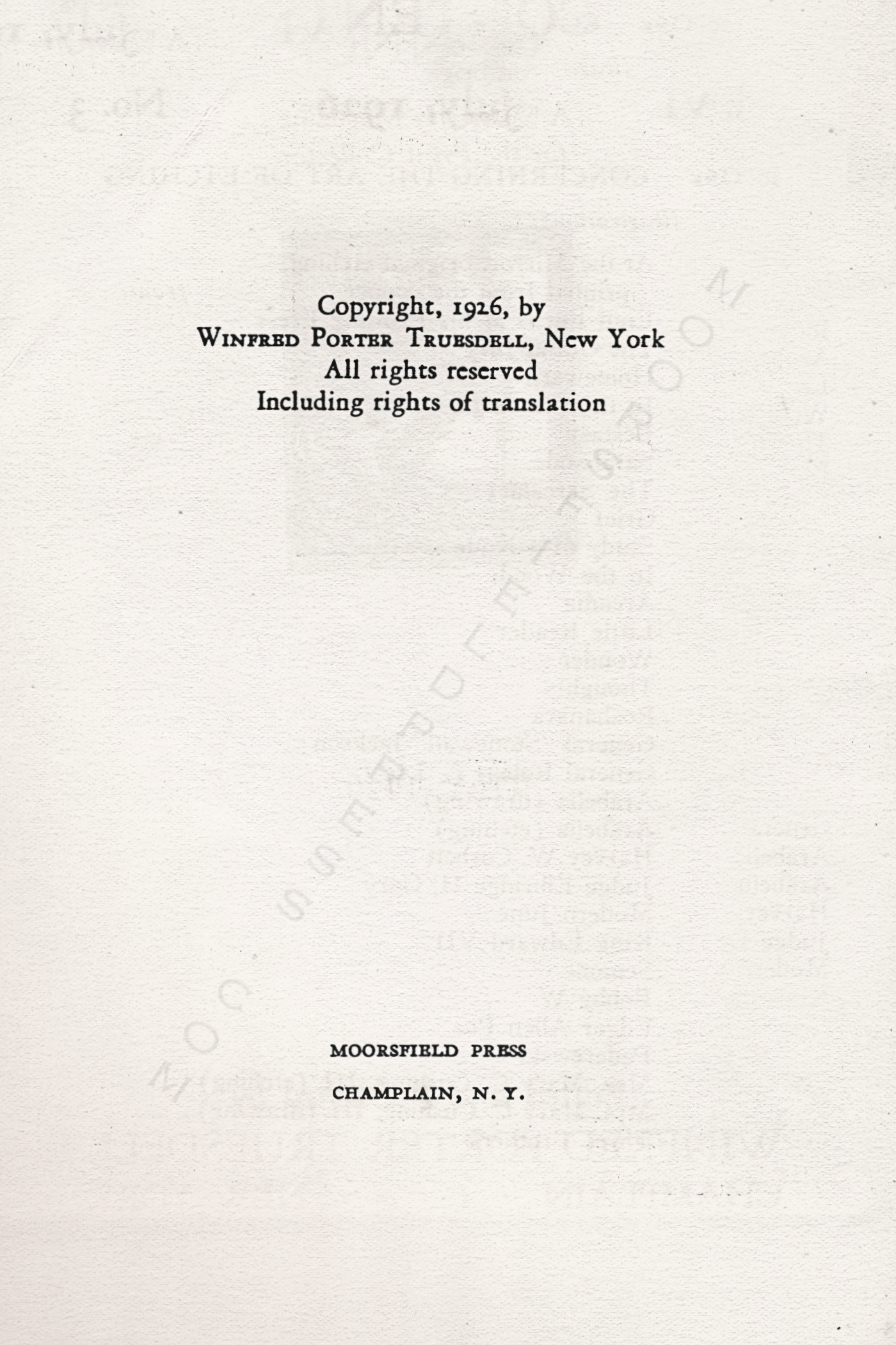 The Print
                      Connoisseur by Winfred Porter Truesdell printed by
                      the Moorsfield Press-July 1926