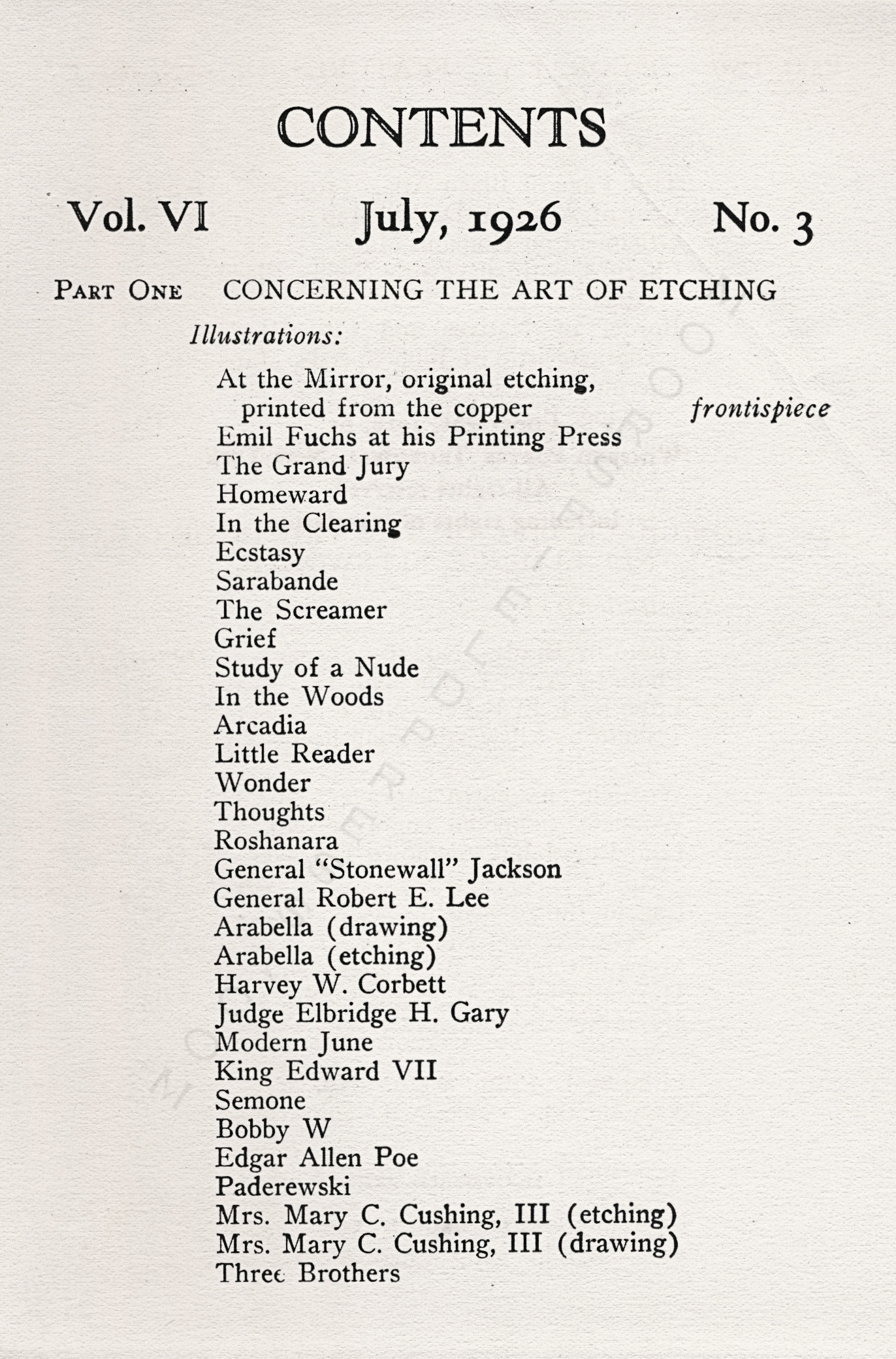 The Print
                      Connoisseur by Winfred Porter Truesdell printed by
                      the Moorsfield Press-July 1926