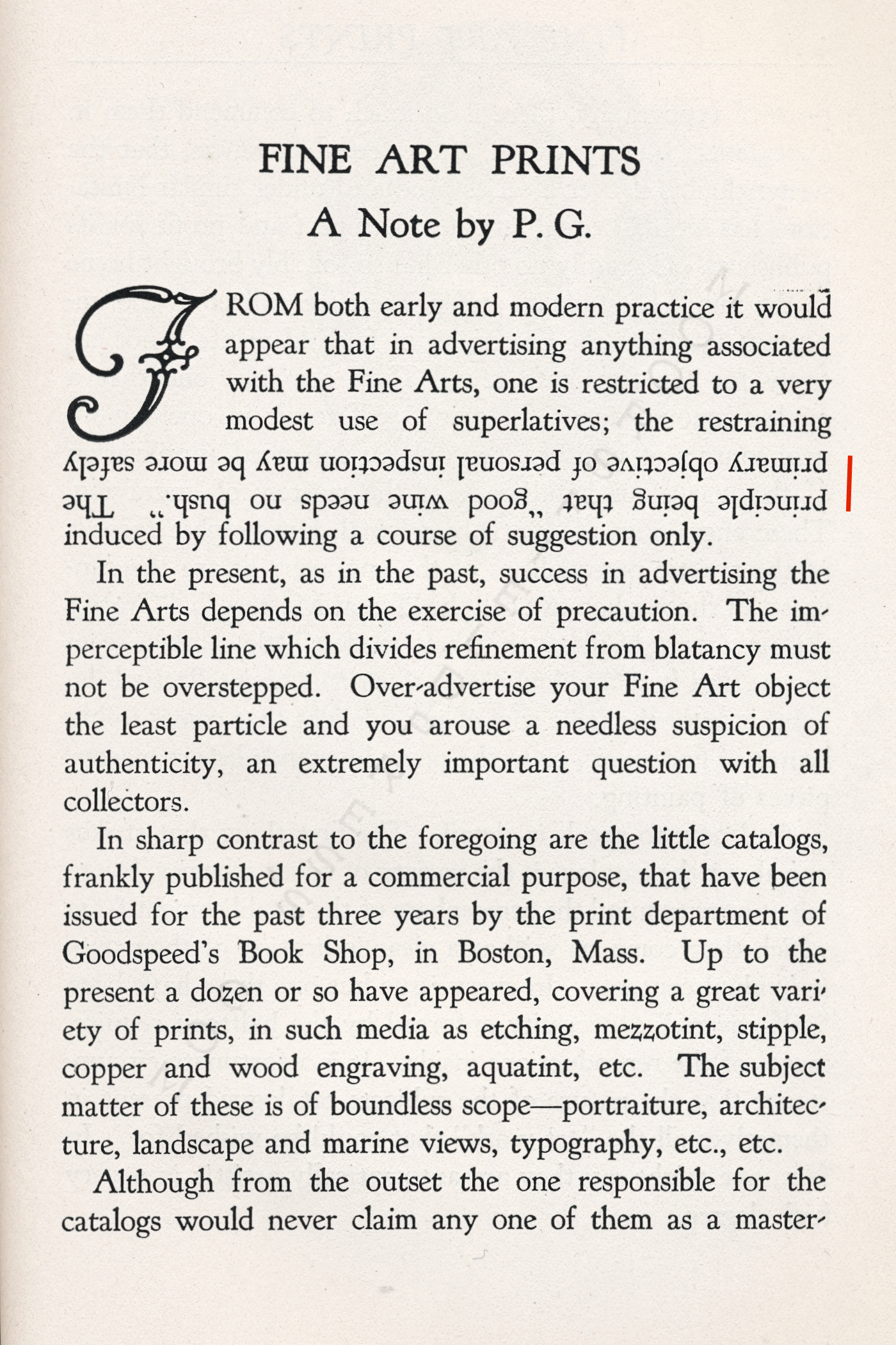 The Print
                      Connoisseur by Winfred Porter Truesdell printed by
                      the Moorsfield Press-October 1926