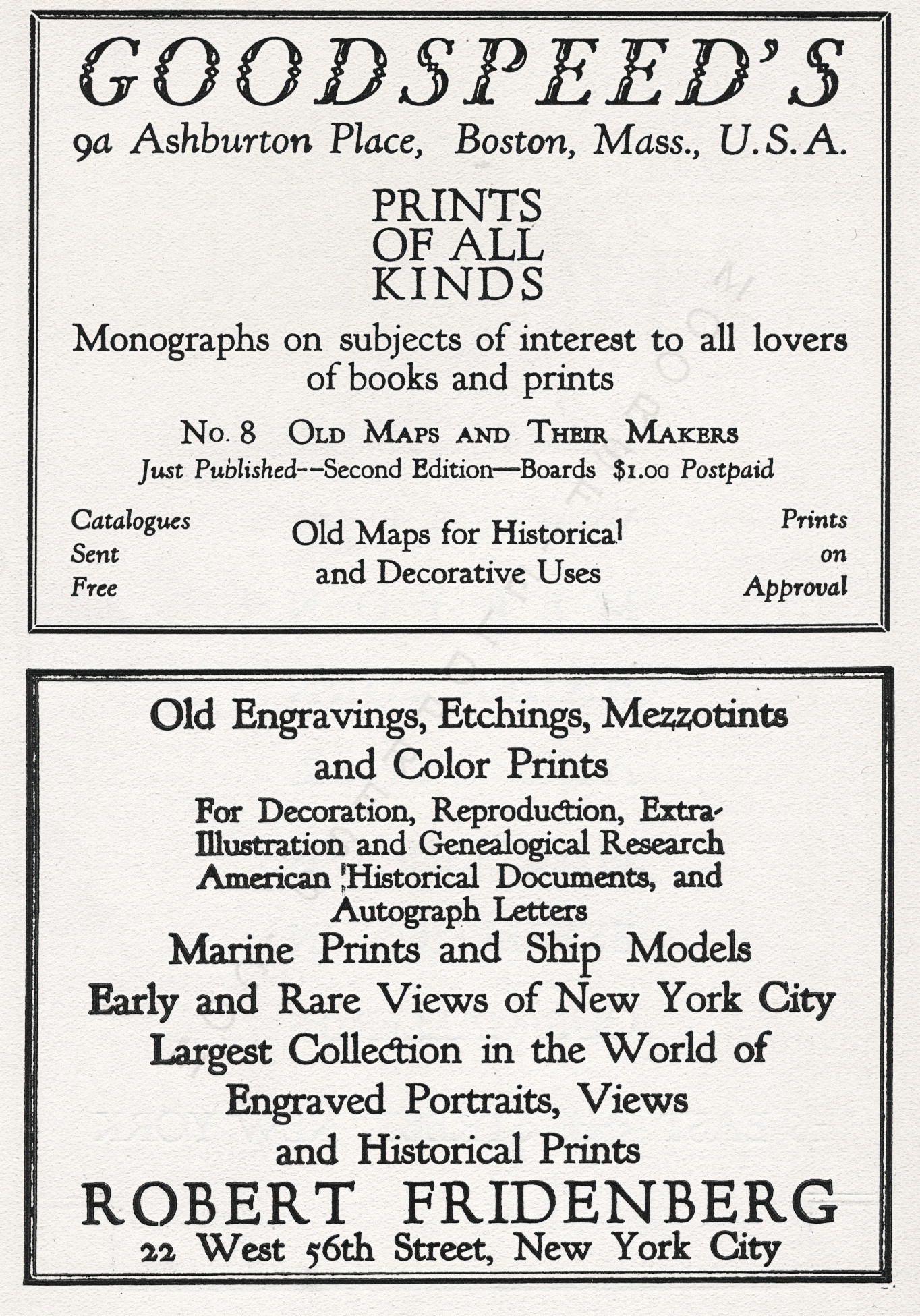 The Print
                      Connoisseur by Winfred Porter Truesdell printed by
                      the Moorsfield Press-October 1926