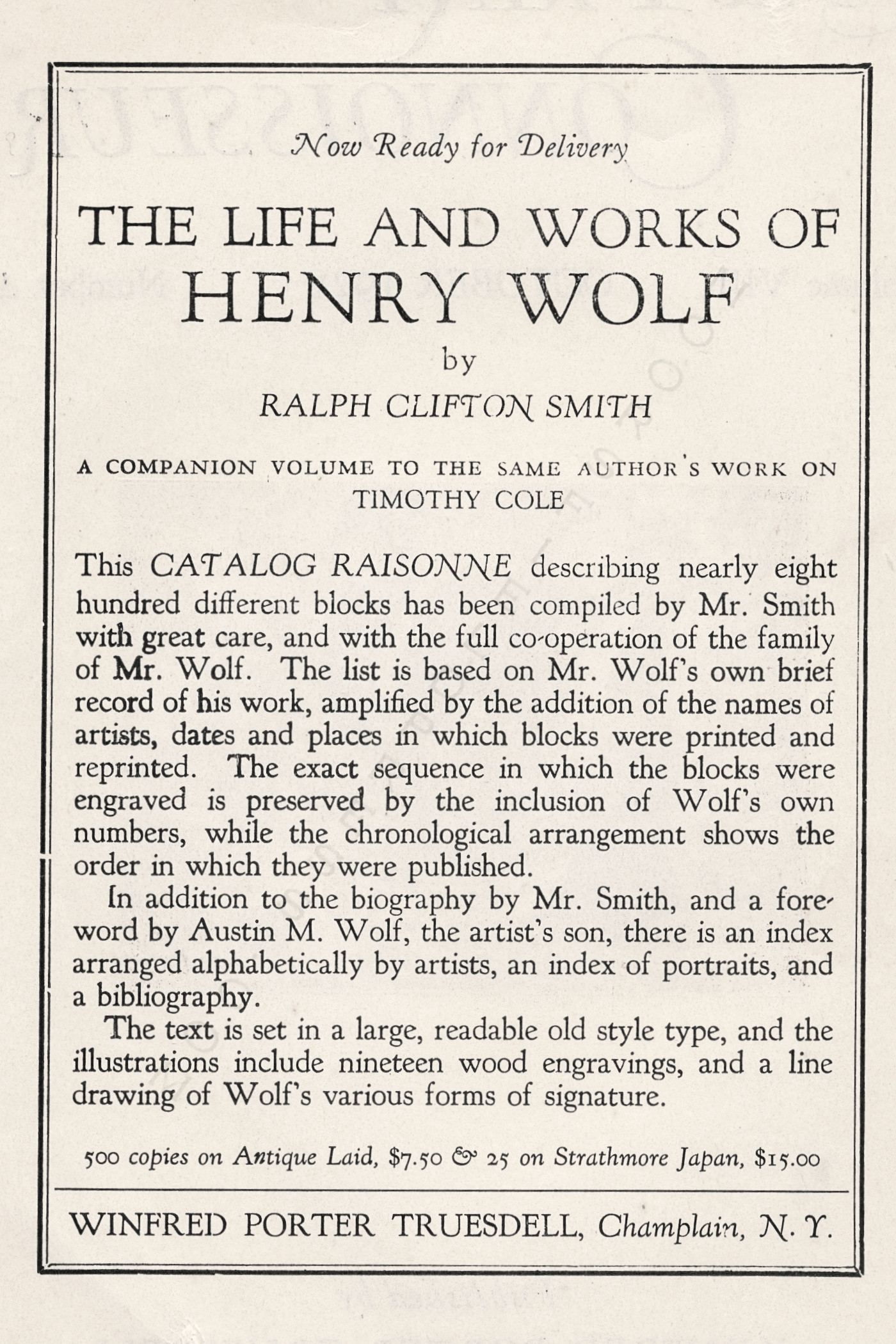 The Print
                      Connoisseur by Winfred Porter Truesdell-October
                      1928