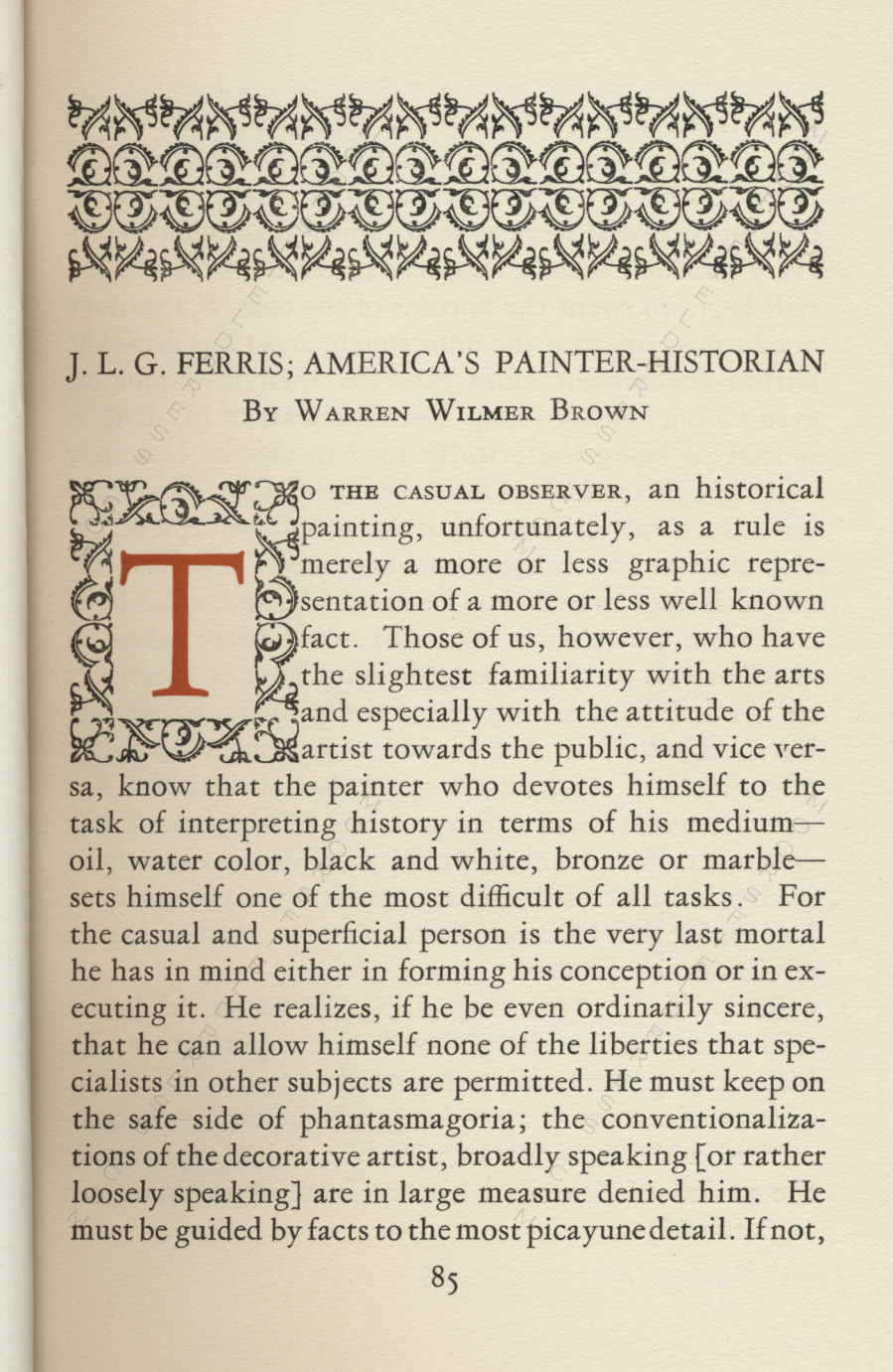 The Print
                      Connoisseur by Winfred Porter Truesdell printed by
                      the Moorsfield Press-April 1924