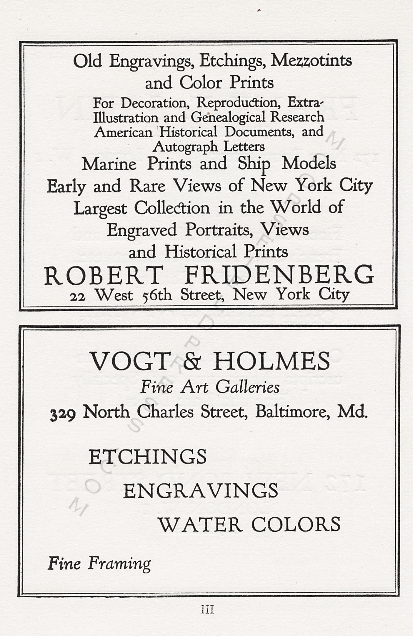 The Print
                      Connoisseur by Winfred Porter Truesdell printed by
                      the Moorsfield Press-April 1924