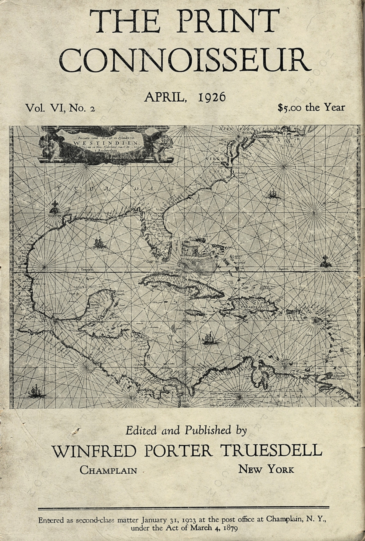 The Print
                      Connoisseur by Winfred Porter Truesdell printed by
                      the Moorsfield Press-April 1926