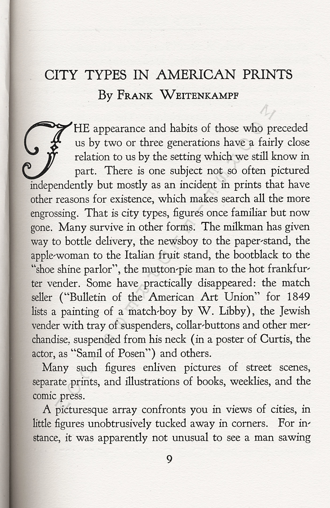 The Print
                      Connoisseur by Winfred Porter Truesdell printed by
                      the Moorsfield Press-April 1926