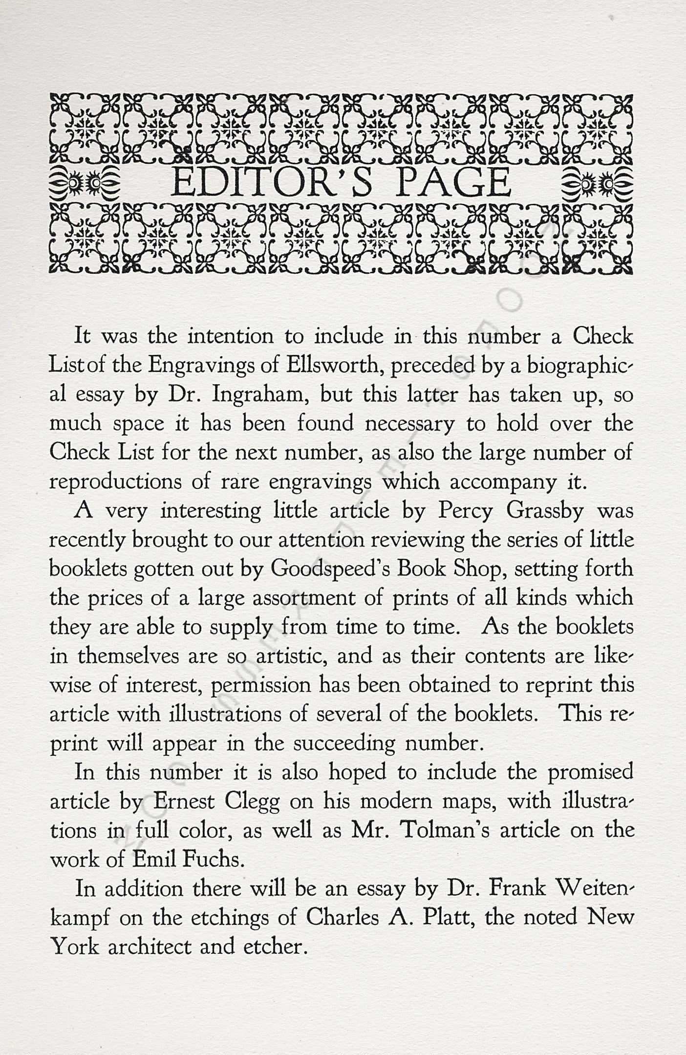 The Print
                      Connoisseur by Winfred Porter Truesdell printed by
                      the Moorsfield Press-April 1926