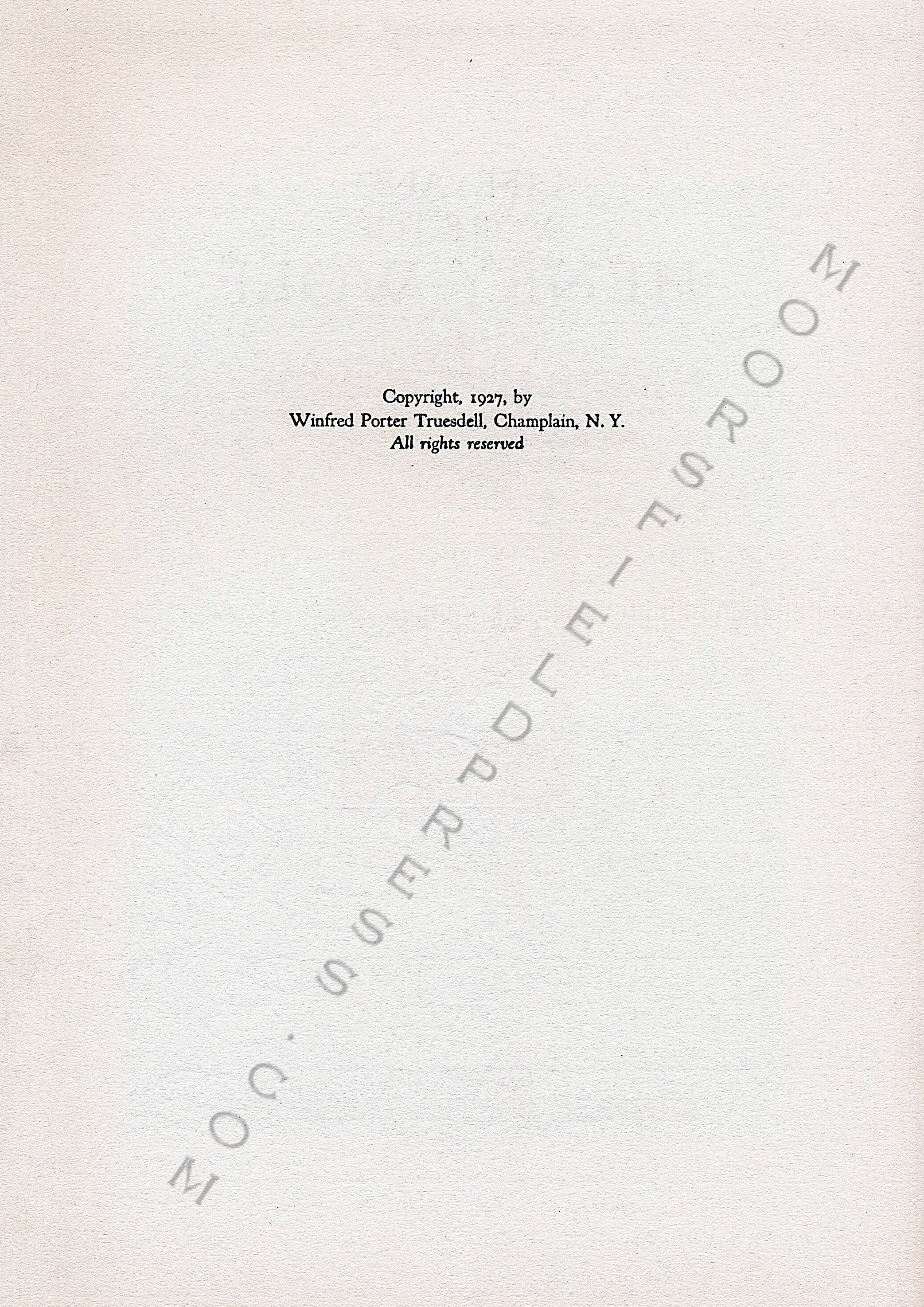 Winfred
                      Porter Truesdell and his Printed Books by the
                      Troutsdale Press