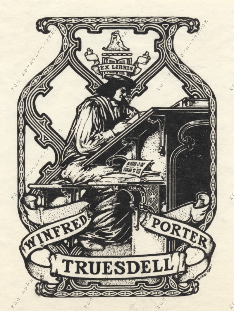 winfred porter
                        truesdell book plate drawn by EB Bird in 1901