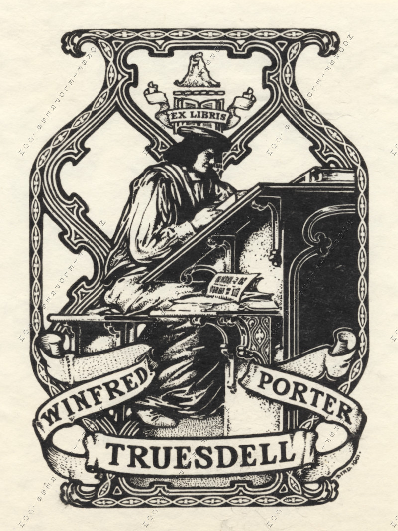 winfred porter
                        truesdell book plate drawn by EB Bird in 1901