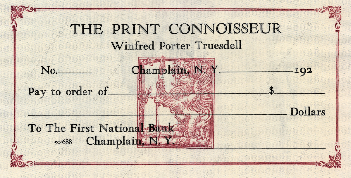 winfred_porter_truesdell_check_from_first_national_bank_champlain_print_connoisseur