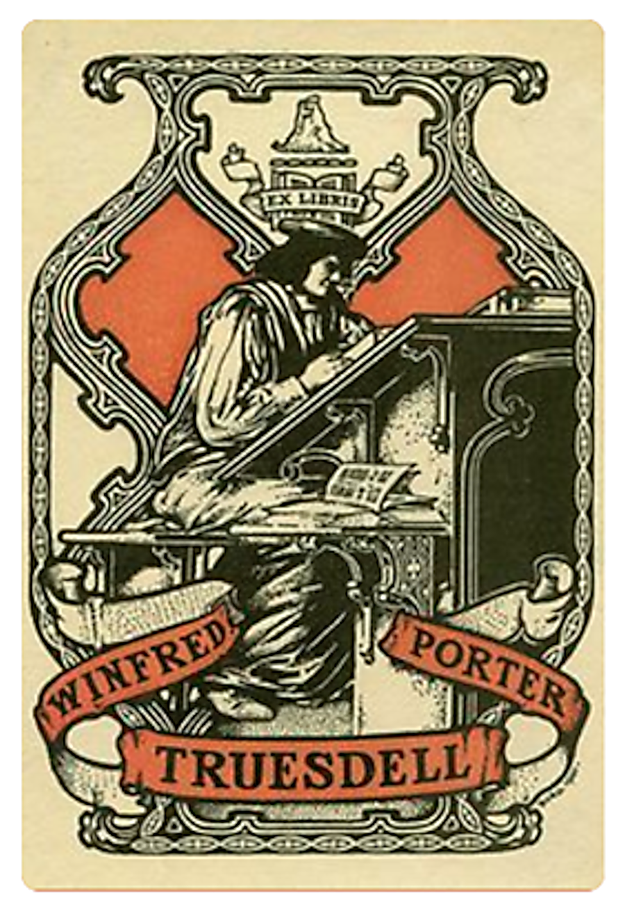 Winfred
                      Porter Truesdell and his Book Plate Books and
                      Single Book Plates