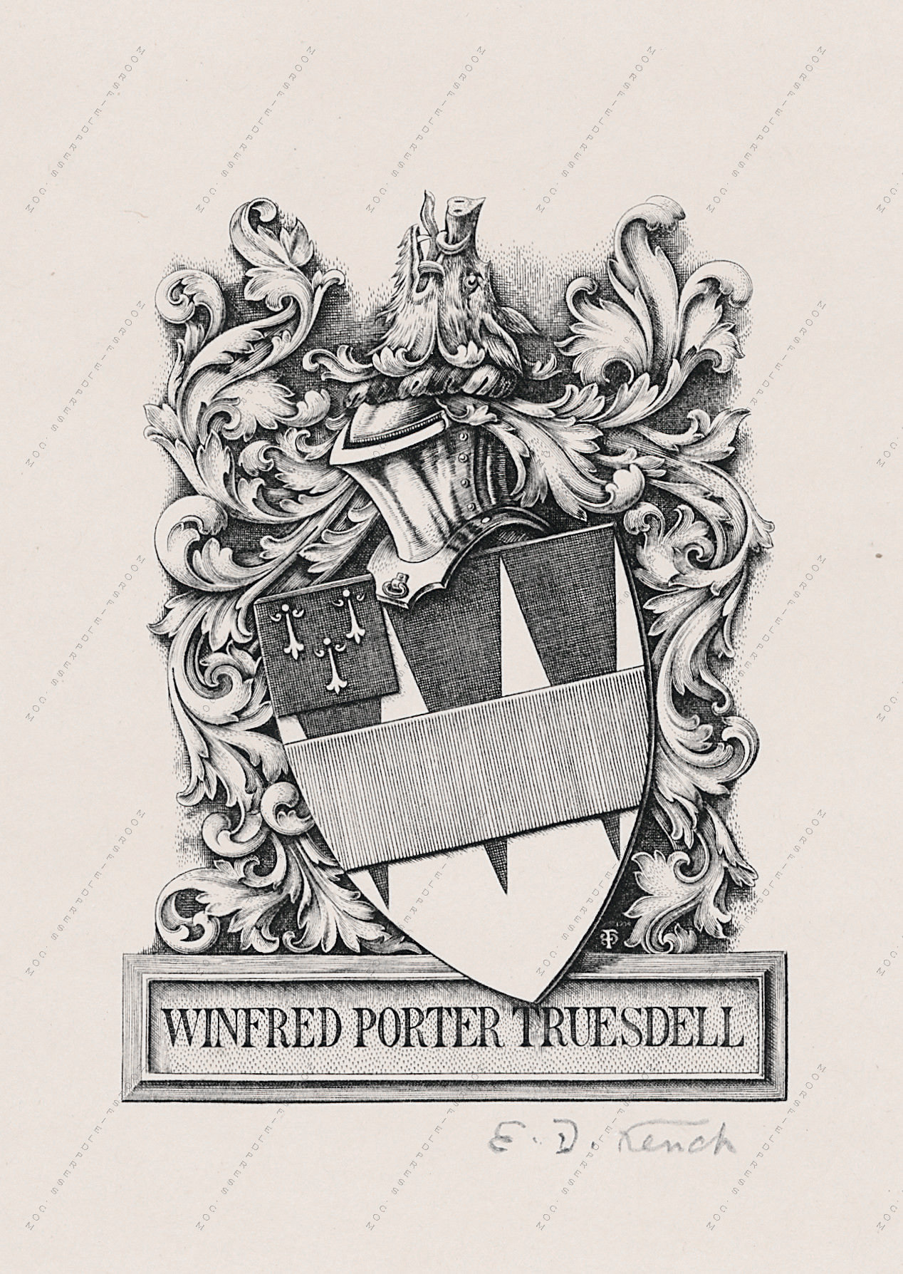 Winfred Porter
              Truesdell and his Book Plate Books and Single Book Plates