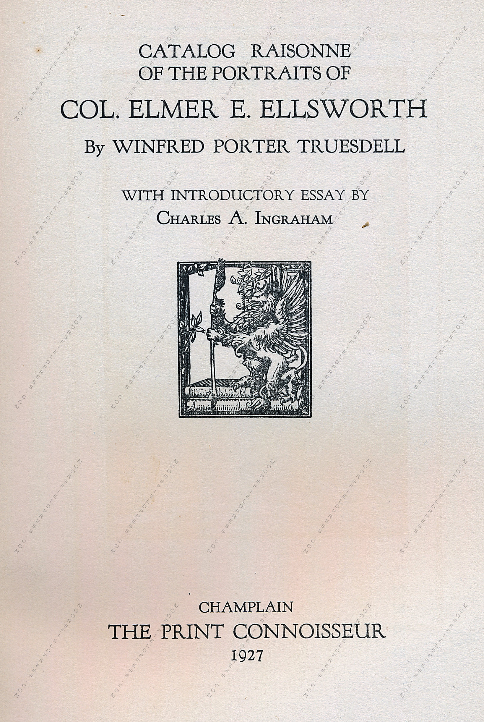 Winfred Porter
                Truesdell and his Printed Books by the Troutsdale Press