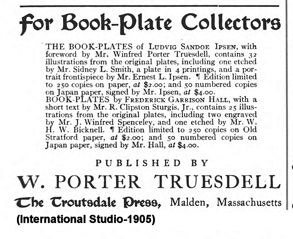 winfred
                      porter truesdell publications noted in books